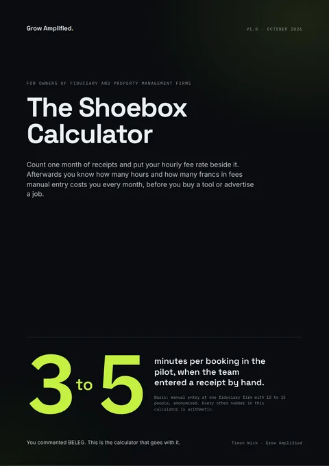 Cover: The Shoebox Calculator